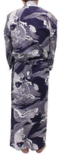 画像をギャラリービューアに読み込む, Men&#39;s Easy Yukata / Kimono Robe : Japanese Traditional Clothes - Robe Koi Fish Navy
