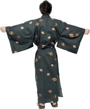 將圖片載入圖庫檢視器 Men&#39;s Easy Yukata / Kimono Robe : Japanese Traditional Clothes - Robe Diamond Pattern
