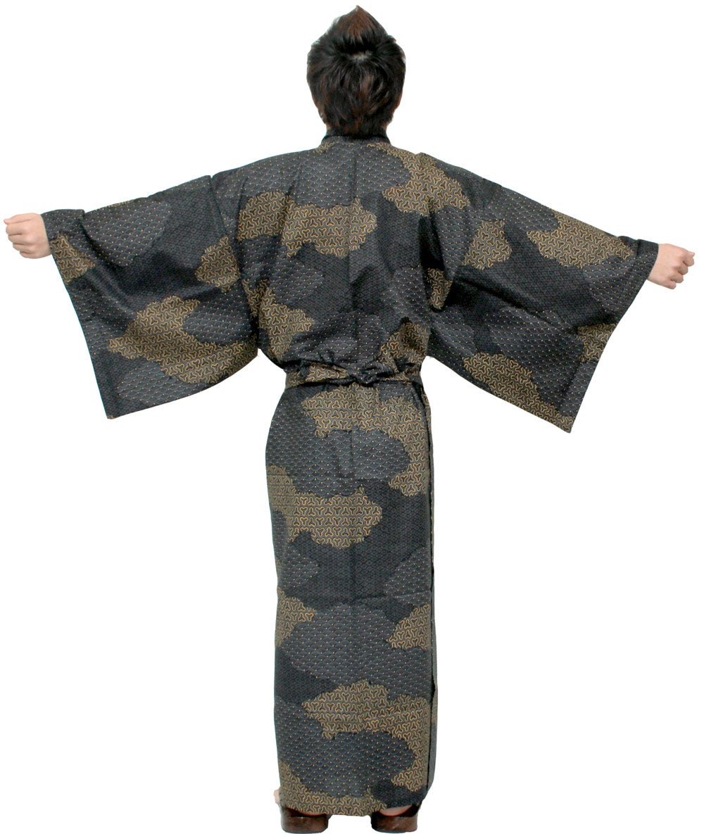 Men's Cotton Yukata : Japanese Traditional Clothes - Black Lattice – Kyoto  Maruhisa