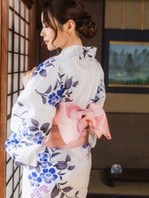 Load image into Gallery viewer, Women&#39;s Hanhaba-obi for Japanese Traditional Kimono - Unlined Shippo Peach Pink
