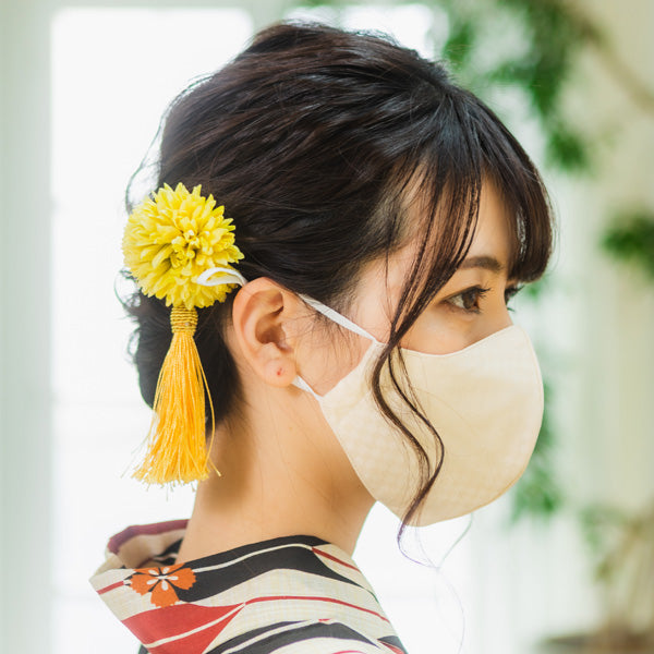 IROHIKARI Silk 3D Face Mask - Beige – Kyoto Maruhisa