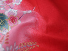 Load image into Gallery viewer, Girl&#39;s Kids Jinbei Yukata Robe Kimono for Summer- Dolls in Color Gradation Red
