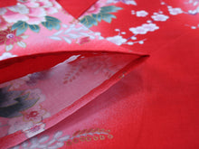画像をギャラリービューアに読み込む, Girl&#39;s Kids Jinbei Yukata Robe Kimono for Summer- Dolls in Color Gradation Red
