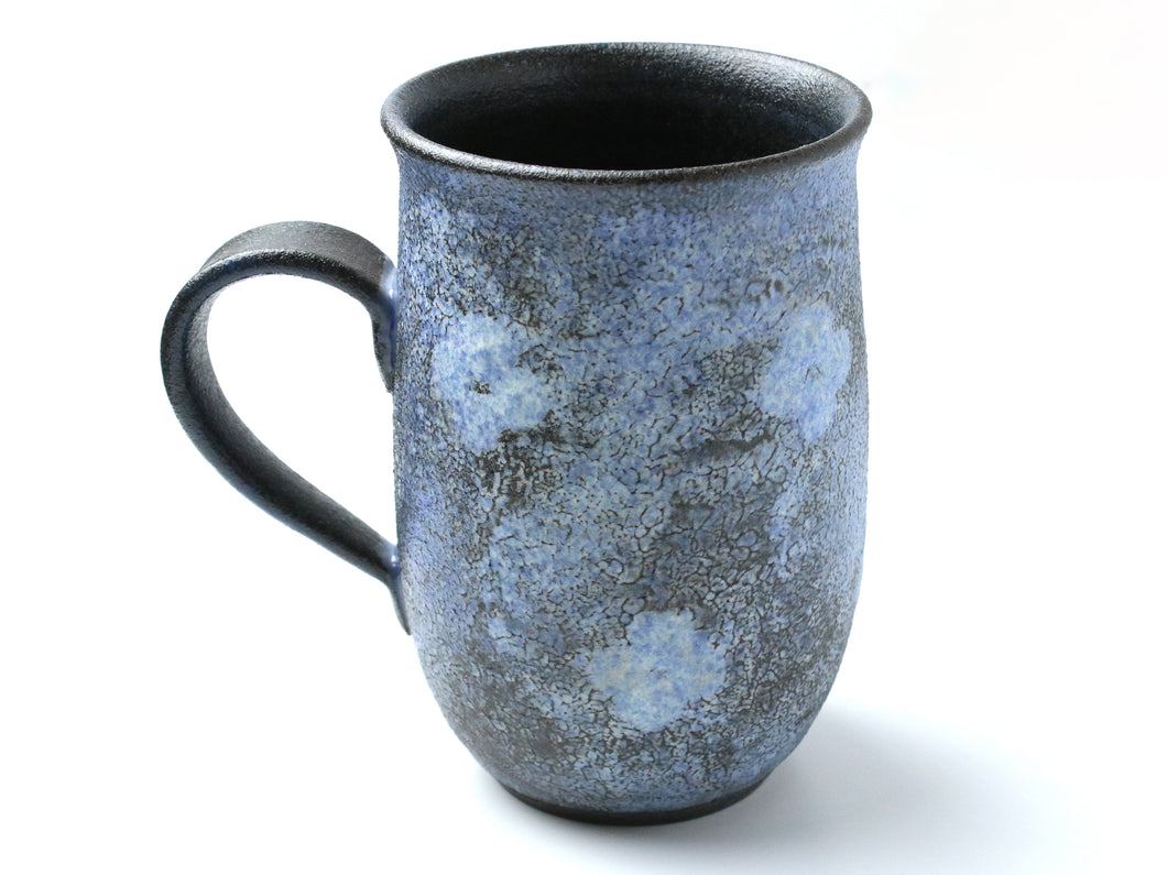 Kyoto Kiyomizu Ware - Beer Mug Nanban Flower Blue