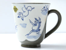 Load image into Gallery viewer, Kiyomizu Yaki Pottery Mug - Frogs Rabbits Sumo 
