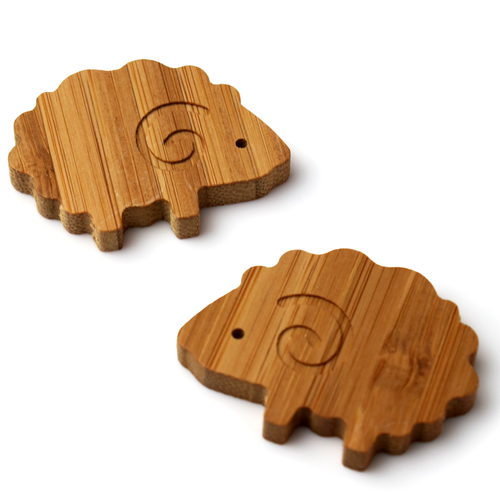 Japanese Bamboo Craft: Animal Magnet Sheep