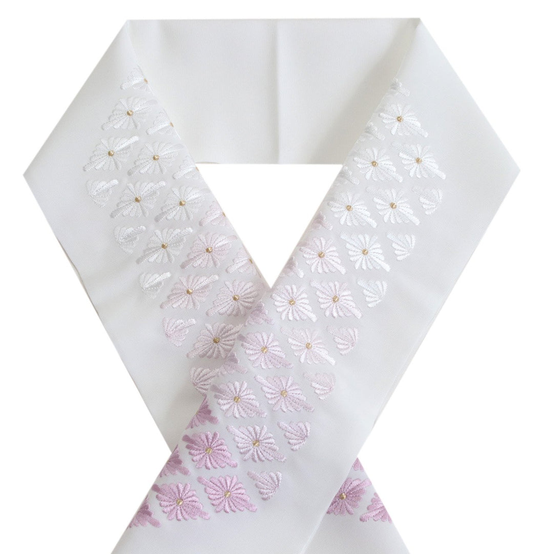 Haneri for Japanese Traditional Kimono - Flower Diamond Embroidery