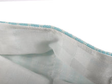 Load image into Gallery viewer, Japanese Linen x Silk Summer Pleats Face Mask - Mint Blue
