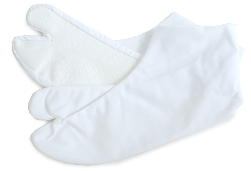 Women's Cotton Polyester Tabi Socks with 4 Kohaze Claps for Japanese Traditional Kimono: Classic White Casual Formal 22.0 - 25.0cm