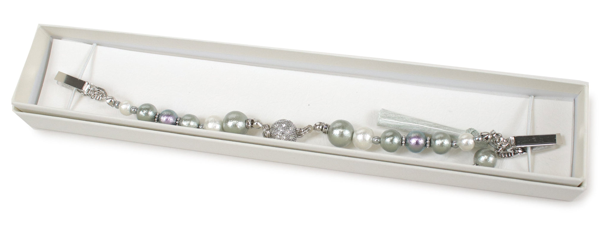 Ladies' Kimono Haori String for Kimono Cotton Pearl Magnet Clip