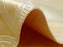 画像をギャラリービューアに読み込む, Women&#39;s Hanhaba-obi for Japanese Traditional Kimono - Unlined Shippo Cream Yellow
