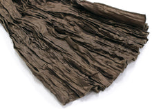 將圖片載入圖庫檢視器 Ladies Polyester Shirring Obi Belt;Heko Obi  for Japanese Traditional Kimono/Yukata: Glossy Dark Brown
