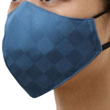 Load image into Gallery viewer, IROHIKARI Silk 3D Face Mask - Navy
