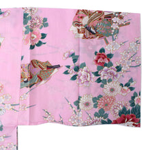 將圖片載入圖庫檢視器 Women&#39;s Happi Coat: Kimono Robe - Princess&amp;Peony Pink

