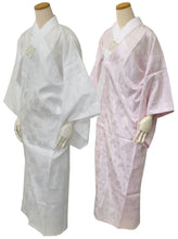 將圖片載入圖庫檢視器 ★英語★■女士 可洗的長領 帶半領 部分式 • 單件服裝用 日本圖案底紋 粉紅色 白色
