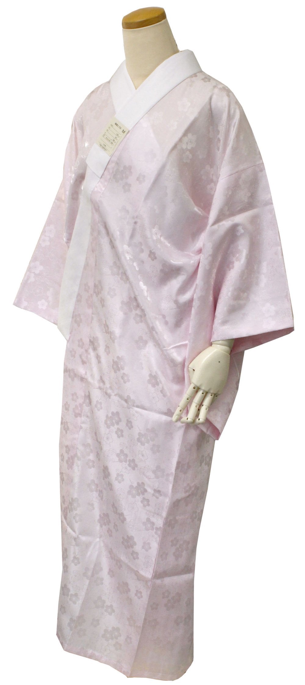★英語★■女士 可洗的長領 帶半領 部分式 • 單件服裝用 日本圖案底紋 粉紅色 白色