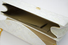 Load image into Gallery viewer, Formal Clutch Bag  for Japanese Traditional Clothes : Silver Gold Chain - Robe Elegant
