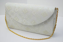 画像をギャラリービューアに読み込む, Formal Clutch Bag  for Japanese Traditional Clothes : Silver Gold Chain - Robe Elegant

