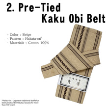 画像をギャラリービューアに読み込む, Men&#39;s Easy Yukata Coordinate Set of 4 Items For Beginners : Black/White Thin Stripe
