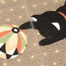 將圖片載入圖庫檢視器 Noren Japanese Doorway Curtain Tapestry Polyester &quot;Lying Black Cats&quot;
