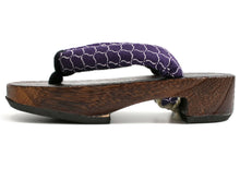 画像をギャラリービューアに読み込む, Kid&#39;s Wooden Geta (Japanese Sandals) for Japanese Traditional Kimono/Yukata:16-17cm Amime Net Violet
