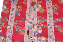 將圖片載入圖庫檢視器 Women&#39;s Easy Yukata / Kimono Robe : Japanese Traditional Clothes - &quot;GEISHA&quot; Beauty on Stripe Pink
