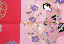 Load image into Gallery viewer, Women&#39;s Easy Yukata / Kimono Robe : Japanese Traditional Clothes - &quot;GEISHA&quot; Beauty on Stripe Pink

