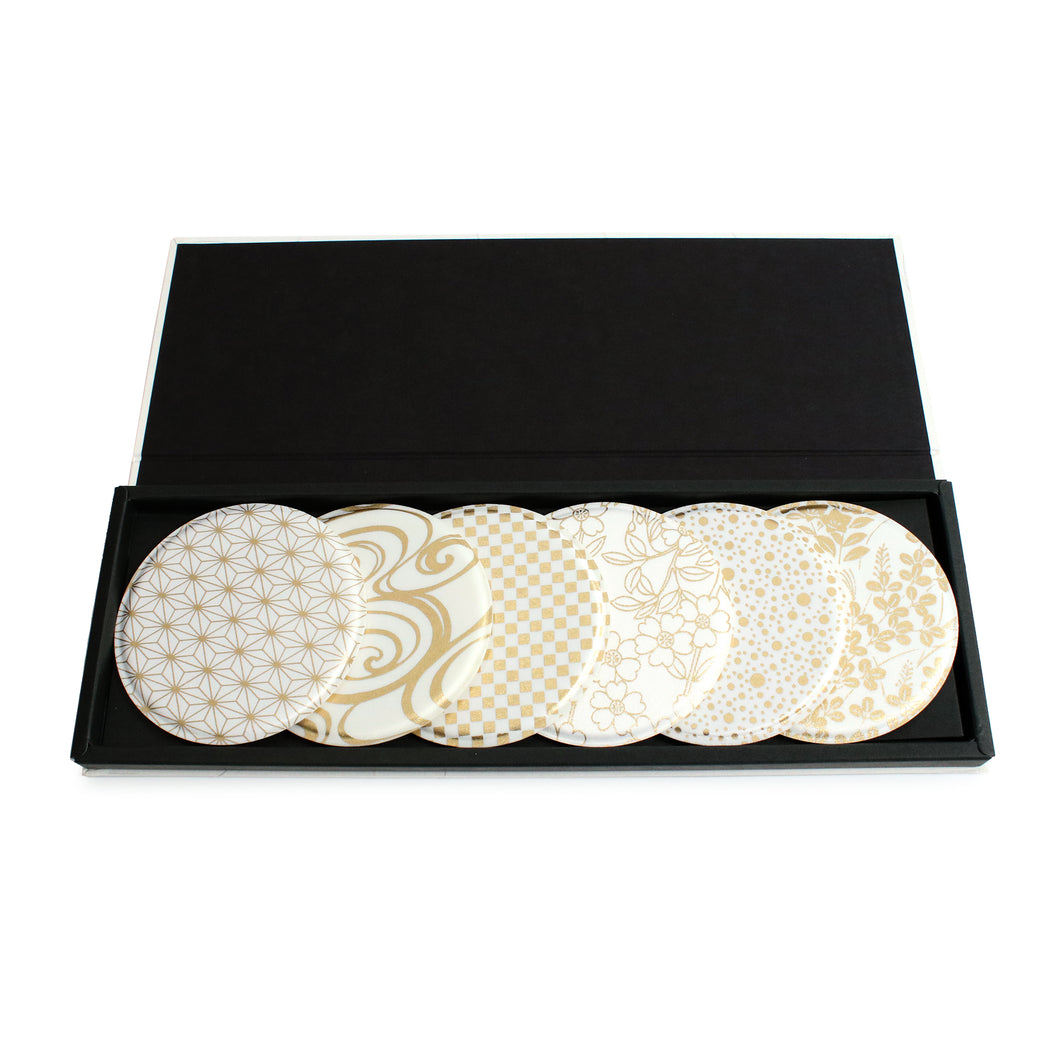 Golden Kinsai Coaster - 6 Set Gift Box