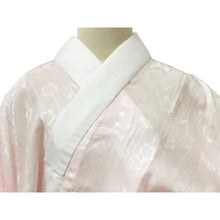 画像をギャラリービューアに読み込む, レディース シルク 長襦袢 振袖着物用 半衿付き 衣紋抜き付き ピンク

