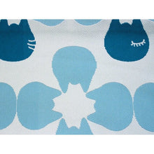 Load image into Gallery viewer, Ladies&#39; Hanhaba Obi for Japanese Traditional Kimono - Reversible Long Light Blue Cat Clover
