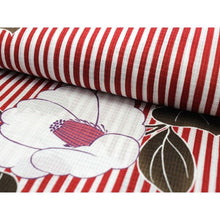 將圖片載入圖庫檢視器 Ladies&#39; Yukata Hanhaba-Obi 2 Items Set :Japanese Traditional Clothes  - Red Stripe Camellia
