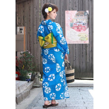画像をギャラリービューアに読み込む, Ladies&#39; Cotton Yukata : Japanese Traditional Clothes  - Blue Morning Glory
