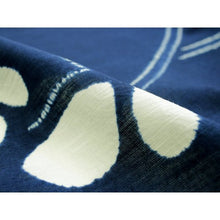 画像をギャラリービューアに読み込む, Ladies&#39; Cotton Hemp Boushi Shibori Yukata : Japanese Traditional Clothes  - Navy Butterflies
