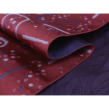 將圖片載入圖庫檢視器 Women&#39;s Hanhaba-Obi for Japanese Traditional Kimono - Reversible Long Red Dream of Kompeito
