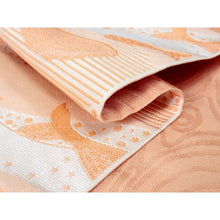 Load image into Gallery viewer, Women&#39;s Hanhaba-Obi for Japanese Traditional Kimono - Reversible Long Orange Whales
