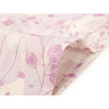 画像をギャラリービューアに読み込む, Ladies&#39; Summer Kimono: Japanese Traditional Clothes - Unlined Pink Cherry Blossoms Misuzu Uta
