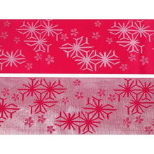 Load image into Gallery viewer, Women&#39;s Hanhaba-Obi for Japanese Traditional Kimono - Strawberry Pink Asanoha Cherry Blossom
