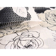 將圖片載入圖庫檢視器 Ladies&#39; Cotton Yukata : Japanese Traditional Clothes - White x Black Rose Cosmos ICHIDA HIROMI KONOMI
