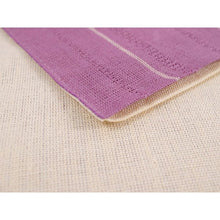 Load image into Gallery viewer, Ladies&#39; Linen Hanhaba-Obi Obijime 2 Item Set  for Japanese Traditional Kimono- Purple Yellow
