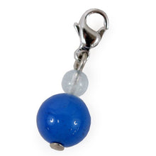 Load image into Gallery viewer, Mask Charm - Aquamarine Agate Blue
