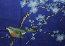 画像をギャラリービューアに読み込む, Women&#39;s Happi Coat: Kimono Robe - Plum &amp; Bush Warbler Blue
