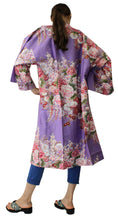 画像をギャラリービューアに読み込む, Women&#39;s Happi Coat: Kimono Robe - Flowers in Bloom Purple
