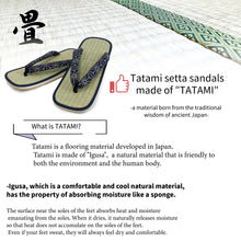 Load image into Gallery viewer, MEN&#39;S TATAMI SETTA (TATAMI SANDALS) LL SIZE,SQUARE SHAPE,3 PATTERNS
