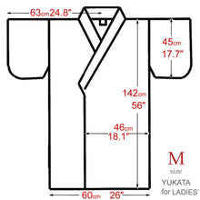 將圖片載入圖庫檢視器 Women&#39;s Easy Yukata / Kimono Robe :  Japanese Traditional Clothes - Flowing Peony Blue
