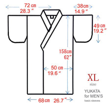 Load image into Gallery viewer, Men&#39;s Easy Yukata / Kimono Robe : Japanese Traditional Clothes - Robe Rook
