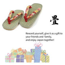 Load image into Gallery viewer, Women&#39;s Tatami setta (tatami sandals) M/L size,Square shape,4 patterns
