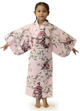 画像をギャラリービューアに読み込む, Girl&#39;s Easy Yukata / Kimono Robe : Japanese Traditional Clothes - Lovely &quot;Maiko&quot; Pink
