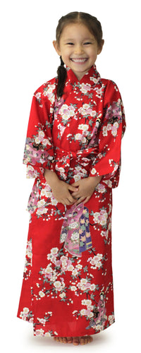 Girl's Easy Yukata / Kimono Robe : Japanese Traditional Clothes - Lovely 